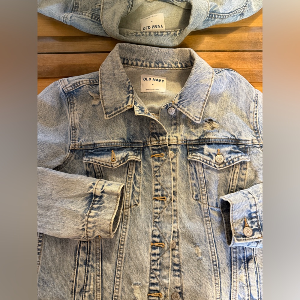 Old navy, acid wash denim jacket